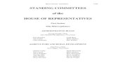 STANDING COMMITTEES of the HOUSE OF REPRESENTATIVES    of the HOUSE OF REPRESENTATIVES