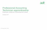 Professional Accounting Technician apprenticeship - … · Professional Accounting Technician apprenticeship ... 5 Exemplar 3 ... • Be able to demonstrate the ethical principle
