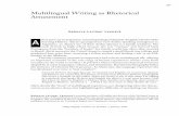 Multilingual Writing as Rhetorical Attunement - NCTE · Multilingual Writing as Rhetorical Attunement 227 ... marrying a fellow student and finding a job ... This tidy summary presents