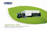 30HXC-HP - CARRIER Cat/Water... · 30HXC-HP Water-to-water Screw Heat Punp ... 3rd Generation Global Water Cooled Chiller Norminal Capacity ... 30HXC155A 30HXC190A 30HXC230A 30HXC260A