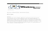 Active Directory Architecture - ITwelzel.bizgwise.itwelzel.biz/Microsoft/Windows 2000 Server - Active... · Web viewActive Directory Architecture White Paper Abstract To use the Microsoft®