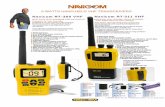 10-11 VHF portables - ProNav Oy · Navicom RT-311 VHF Powerful, user friendly, spray resistant, with NiMH battery and charger Navicom RT-300 VHF New entry level handheld VHF transceiver