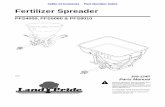 Fertilizer Spreader - Land Pride. 634.001 COSMO CONNECTION HOOK 22. 848-740C DECAL SPREADING CHART 23. 818-541C DECAL DANGER TOXIC CHEMICAL 24. 818-895C RPBY 848-450C 24. 848-450C