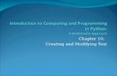 CS1315: Introduction to Media Computation - Home | …mark.guzdial/python2ed/Ch10-Creat… · PPT file · Web view2010-05-20 · The Internet is mostly text Text is the other unimedia.
