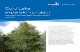 Cold Lake expansion project - Imperialcdn.imperialoil.ca/~/media/imperial/files/company/operations/cl... · Cold Lake expansion project Initial project description | Plain language