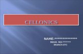 NAME-************** · introduction principle of cellonics technology cellonics circuits applications to telecommunications comparison with various modulation schemes 4th generation