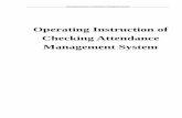 Operating Instruction of Checking Attendance Management … · The attendance management software appropriates to all access control ... downloaded and saved fingerprint from the