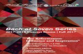 Bach at Seven Series - Choral Arts Philadelphia at Seven Series ... J.S. Bach, our programs will ... Praeludium in G Minor BuxWV 163 for harpsichord Sonata in D Major BuxWV 267 for