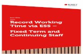 Record Working Time via ESS Guide - Fixed Term …mams.rmit.edu.au/qos5me9r14zy.pdf · Record Working Time via ESS - Fixed Term ... Fixed Term Continuing Staff 7 ... Academic rate