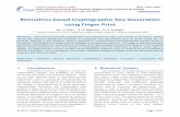 Biometrics based Cryptographic Key Generation using …ijcert.org/ems/ijcert_papers/V4I6009.pdftechniques have gained its recognition due to its ... based on the matching score. 4)