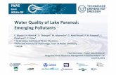 Water Quality of Lake ParanoÆ: Emerging Pollutants - UFZ · Water Quality of Lake ParanoÆ: Emerging Pollutants E. Worch1, ... volatile nonvolatileVolatility lipophilic ... tolyltriazole,