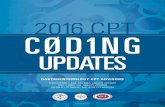 GASTROENTEROLOGY CPT ADVISORS - American … 2016 CPT ® C UPAT Deleted Category III Codes Effective January 1, 2016, codes 0240T, Esophageal motility (manometric study of the esophagus