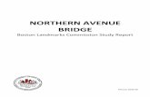 NORTHERN AVENUE BRIDGE - Boston Architectural …€¦ · elevation drawing of Northern Avenue Bridge and the ... piles in the foundation of this pier. The abutment on the South ...