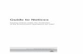 Guide to Notices - NSW Environment & Heritage€¦ · Appendix 5—Noise control notice ... environment protection notice means a clean-up ... or minimise pollution, the emission