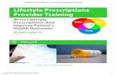 Lifestyle Prescriptions Provider Training - Amazon S3 .Lifestyle Prescriptions® Provider Certification