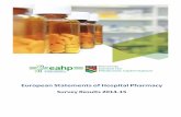 European Statements of Hospital Pharmacy · The European Statements of Hospital Pharmacy are a set of hospital pharmacy practice standards set by the EAHP for European health systems