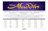 NOV 1, 2017-JAN 7, 2018 I ORPHEUM THEATRE I SAN ... a whole new world at ALADDIN, the hit Broadway musical. From the producer of The Lion King comes the timeless story of Aladdin,
