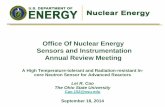 Office Of Nuclear Energy Sensors and Instrumentation Annual Review Meeting. A High Temperature... · Office Of Nuclear Energy Sensors and Instrumentation Annual Review Meeting A High