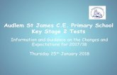 Audlem St James C.E. Primary School Key Stage 2 Tests · There will be a selection of question types, ... • Ranking/ordering, ... •Pupils will still require calculation skills