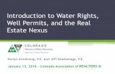 Introduction to Water Rights, Well Permits, and the Real ... Introduction to Water Rights, Well