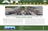 New students welcomed at AIT on Orientation Day · a brand ambassador for your country,” said the vice ... ter's Degrees Program in Offshore Engineering and Management ... the scale