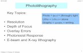 EE143 S06 Lecture 11 Photolithographyee143/sp06/lectures/Lec_11.pdfEE143 S06 Lecture 11 Photolithography ... EE143 S06 Lecture 11 No defocus Defocus increases Note degradation of ...