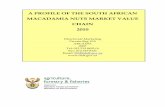 A PROFILE OF THE SOUTH AFRICAN MACADAMIA NUTS MARKET VALUE ... · A PROFILE OF THE SOUTH AFRICAN . MACADAMIA NUTS MARKET VALUE . CHAIN 2010 . ... 5.1 Storage 19 5.2 Quality 19 ...