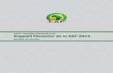 Rapport Financier de la CAF 2013 - cafonline.com and Official Documents...Sommaire Avant-propos Page Président de la CAF 4 Président de la Commission des Finances 5 Président de