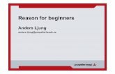 Reason for beginners - KTH · Propellerhead Software 30 employees, 20 developers 1994 Recycle 1997 Rebirth 2000 Reason 1.0 Today: Reason 3.0.5 Demo… Reason for beginners