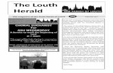 The Louth Herald - Team Parish of Louth · The Louth. Herald. 60p. ... David Vasey Dip.FD. M.. ... table and passionate style, hris talked about The Vis-itation of the lessed Virgin