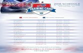 Training Camp Schedule - National Football Leagueprod.static.bills.clubs.nfl.com/.../2016-Training-Camp-schedule.pdf · 2016 SCHEDULE ST. JOHN FISHER COLLEGE PITTSFORD, NY TRAINING