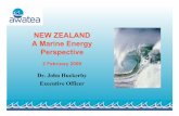 NEW ZEALAND A Marine Energy Perspective - AWATEA Aotearoa Wave And Tidal Energy ... · 2012-11-22 · NEW ZEALAND A Marine Energy Perspective 2 February 2009 ... Wave Energy Technology