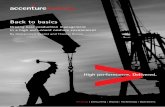 Back to basics - accenture.com · Back to basics Driving base ... tight margins, ... 1 Price held constant over time at 2012 book price for 2013 for each operator to adjust for YoY