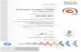 UWOENGMFD-20160928114253 · SGS Certificate GB91/625, continued Scott Bader Company Limited CERTIFIC4È SGS Issue 20 Detailed scope The design, production, supply and distribution