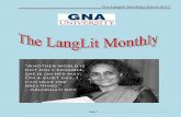The LangLit Monthly| March 2017 - gnauniversity.edu.in · The LangLit Monthly| March 2017 Page 4 No Penny for Dreams Dr. Disha Khanna Hope and dreams Fill Schemes. Slippery as soap