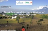 Keynote Lecture - ASME ORC2013 2013 - Keynote lecture Dr... · Ormat commercializes its fuel powered ORCs from, 0.5 to 4kW, for remote unattended operation 1970‟s Gianfranco Agelino,