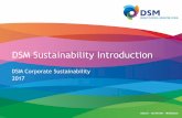 DSM Sustainability Introduction - DSM | Bright … TRANSFORMATION on Nutrition, Climate & Energy, Circular & Bio-Based Economy PROCESS PRODUCT DSM Sustainability Strategy Driving Sustainable