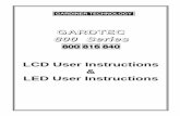 LED User Instructions LCD User Instructions - Faithful Alarms 800 SERIES.pdf · LED User Instructions ... User Chart ... Note: Please ensure this section is completed by the installation