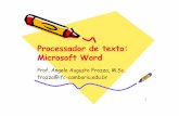 Processador de texto: Microsoft Word - IFC - Campus …frozza/2010.2/LM10/LM-Aula004...MS Office2003 • Microsoft Office Edição Especial 2003 9MS Office Word2003 (Processador de