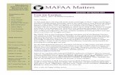 M A F A MAFAA Matters A · MAFAA Matters—Fall 2017 Page 2 Another Federal Student Aid Conference is History Orlando, Nov 28-Dec 1,2017 Contributed by David Vikander Another FSA