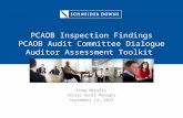 PCAOB Inspection FindingsPCAOB Audit Committee … · PPT file · Web view2015-09-11 · PCAOB Inspection FindingsPCAOB Audit Committee DialogueAuditor Assessment Toolkit . Doug