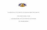 NATIONAL PAYMENT SYSTEMS DEPARTMENT FRAMEWORK … · national payment systems department framework for oversight of payment systems in zimbabwe