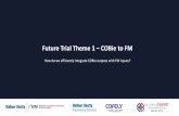 Future Trial Theme 1 COBie to FM - BRE : Home Events/BIM Conference Season... · Future Trial Theme 1 – COBie to FM ... THE CHALLENGE - SUPPLY CHAIN ... LOWER COST / CARBON . Designers
