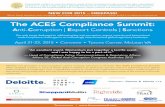 The ACES Compliance Summittheacesummit.com/wp-content/uploads/2015/04/ACES-Summit-Broch… · April 21-22, 2015 • Convene • Tysons Corner, McLean VA The ACES Compliance Summit: