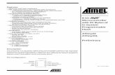ATtiny22(L) Preliminary - 8-bit AVR Microcontroller with ... 8-bit Microcontroller with 2K Bytes
