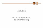 18569_structure-n-union - WordPress.com · Union Union: Union is similar as structure. The major distinction between them in terms of storage. In structure each member has its own