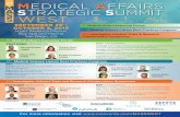 MEDICAL AFFAIRS STRATEGIC SUMMIT WEST 3 1 ALLinfo.exlevents.com/rs/195-NER-971/images/C593-MassWestBrochure.pdf · Medical Affairs Strategic Summit ... A medical science liaison’s
