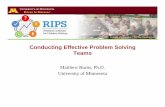 Problem Solving Teams - CEHD | UMN Education services ifservices, if Co su tat o necessary Cf Ob ti ... Research on Problem Solving Teams: Meta-Analysis Pre-referral intervention teams
