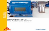 Sarnamatic 661 – The Automatic Welder - Sika Norge · Sarnamatic 661, a technically ... n Settings made using a simple menu with over 12 languages n Simple lifting and steering,