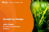Growth by Design - OCS Distributionftp.ocs.ru/sun/Products/Systems/Niagara/PRESENTATIONS/Growth by... · Systems strategy; Sun’s ... •eHarmony •South Dakota ... marketing alliance